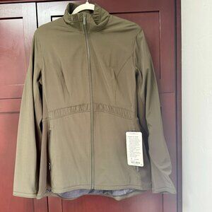 Lululemon Round Trip Jacket Dark Olive size 12 NWT